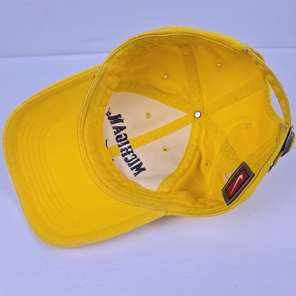 Vintage Y2K Nike Team University Of Michigan Wolverines Hat Center Check - Picture 7 of 9